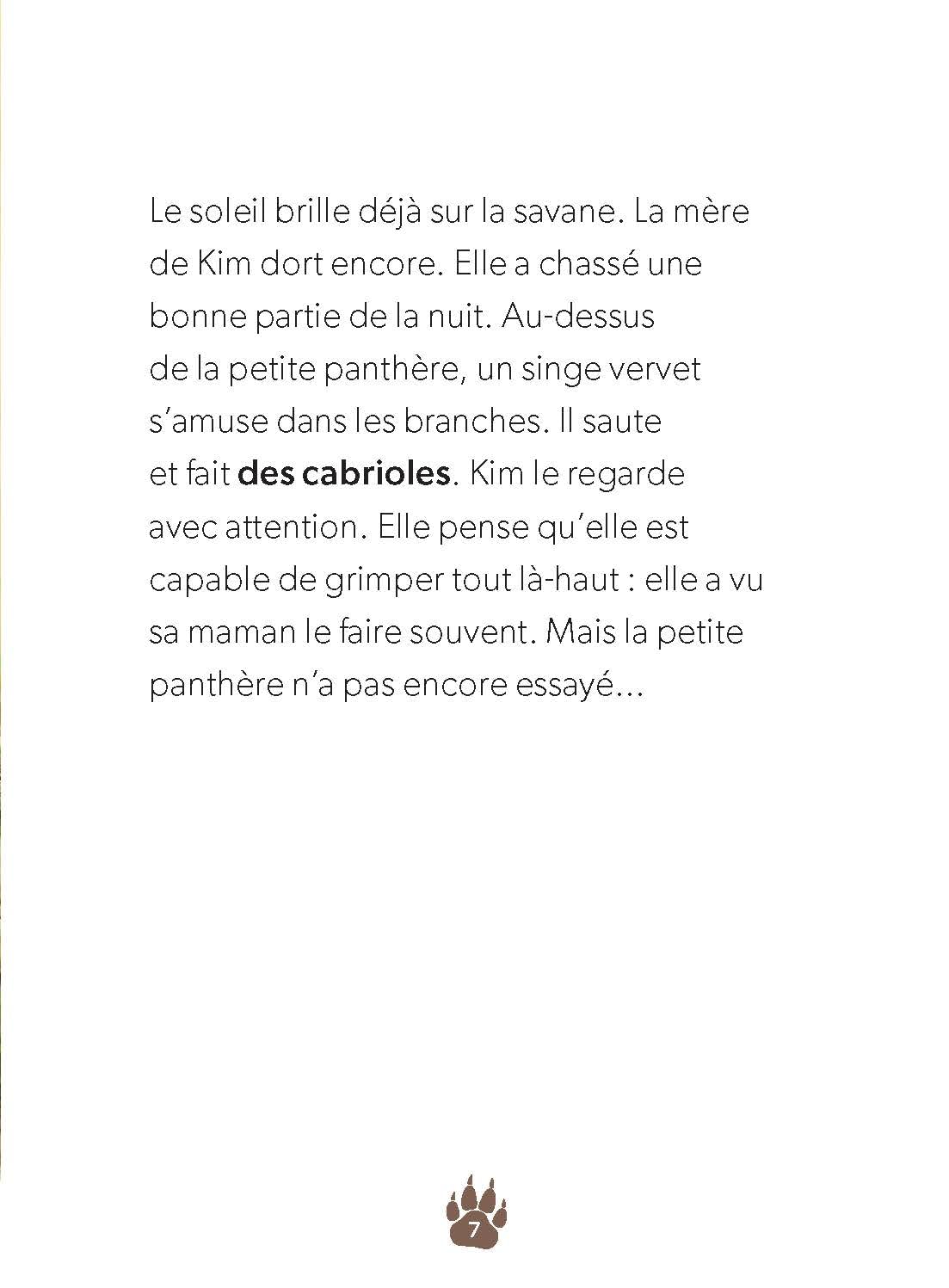Une petite panthère acrobate