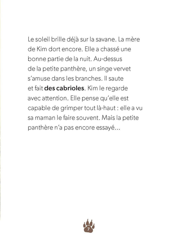 Une petite panthère acrobate