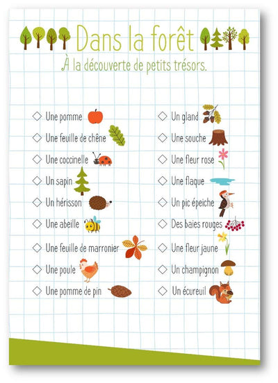 Mes activités en forêt + stickers