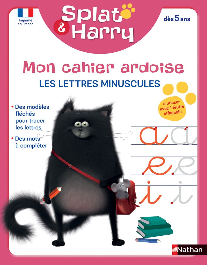 Splat Mon cahier ardoise - Lettres Minuscules dès 5 ans