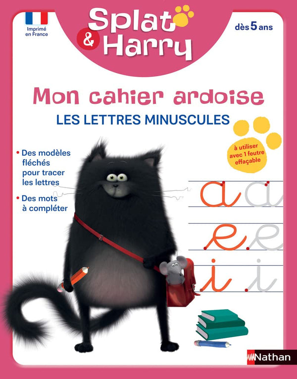 Splat Mon cahier ardoise - Lettres Minuscules dès 5 ans