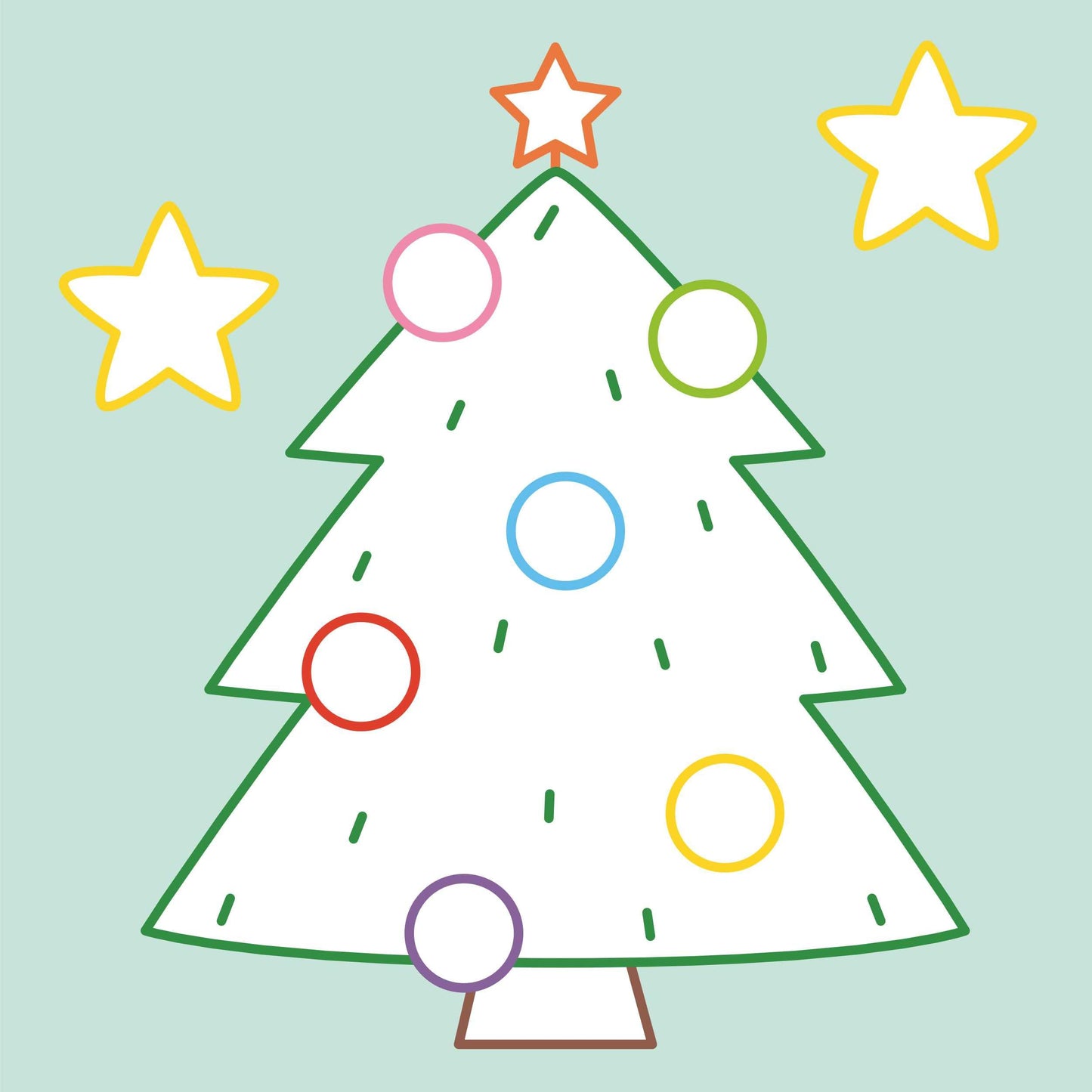 Mes premiers coloriages sans dépasser - Joyeux Noël !