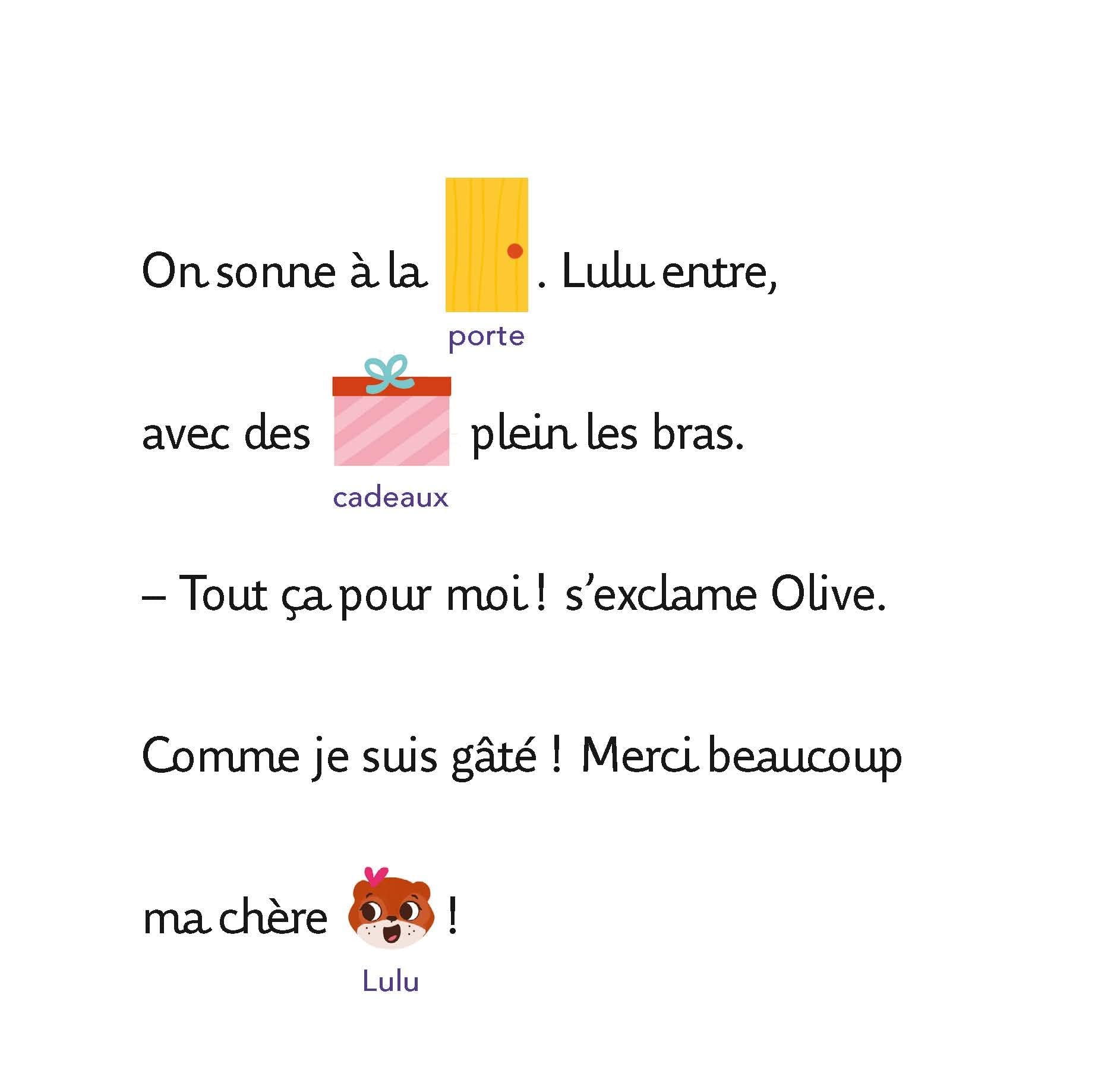 J'apprends à lire avec Olive - Olive fête son anniversaire