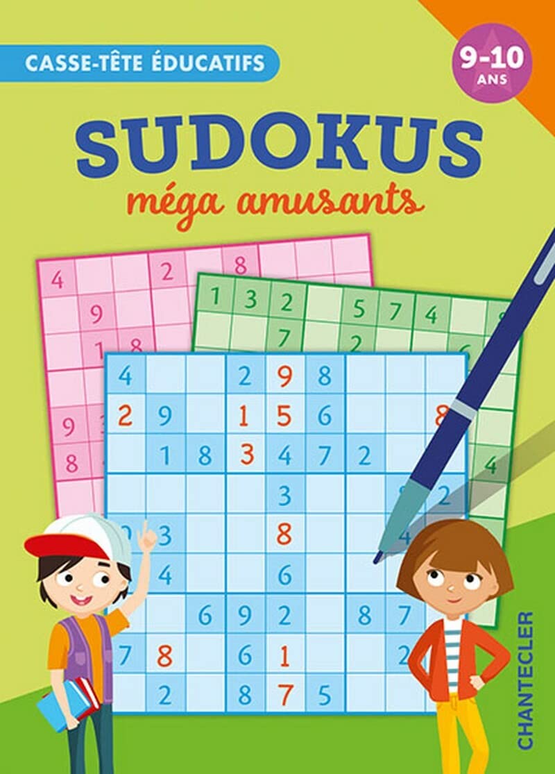 Sudokus méga amusants (9-10 a.): casse-tête éducatifs