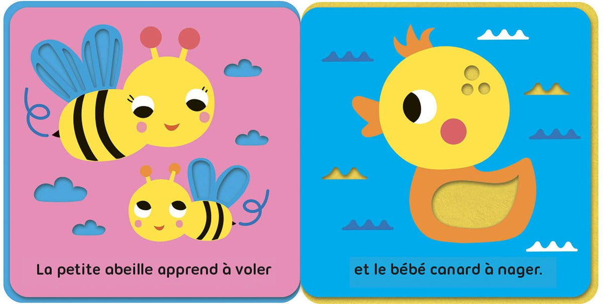 Livre poussette feutrine - petits amis
