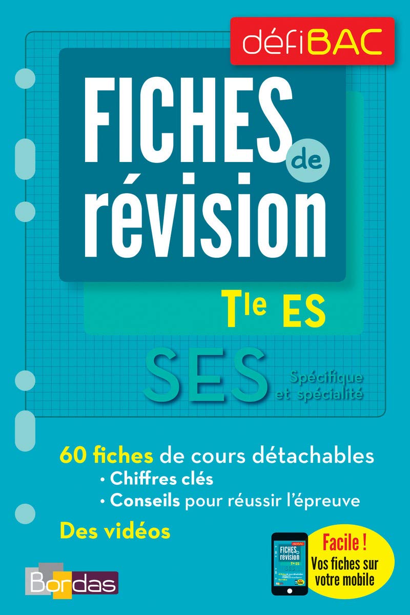 DéfiBac - Fiches de révision SES Terminale ES + OFFERT : vos fiches sur votre mobile