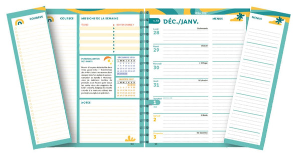 Agenda familial Mémoniak, sept. 2025 à déc. 2026