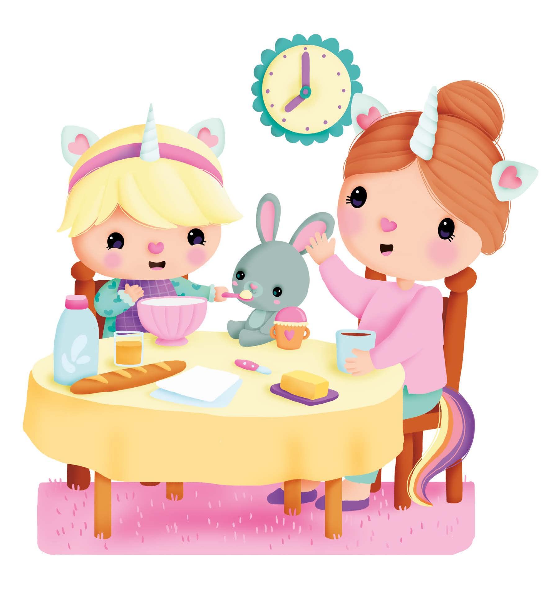 Petite licorne va manger