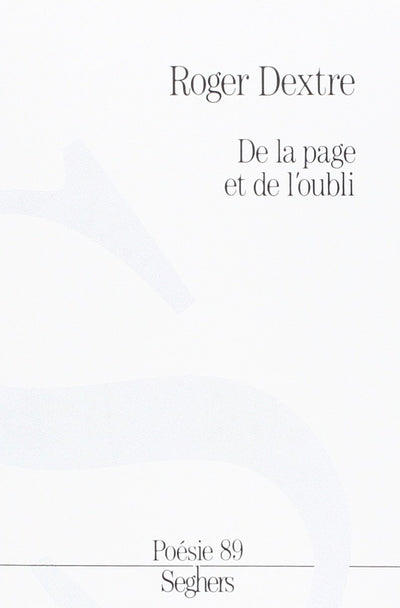 IAD - DE PAGE & OUBLI POESIE