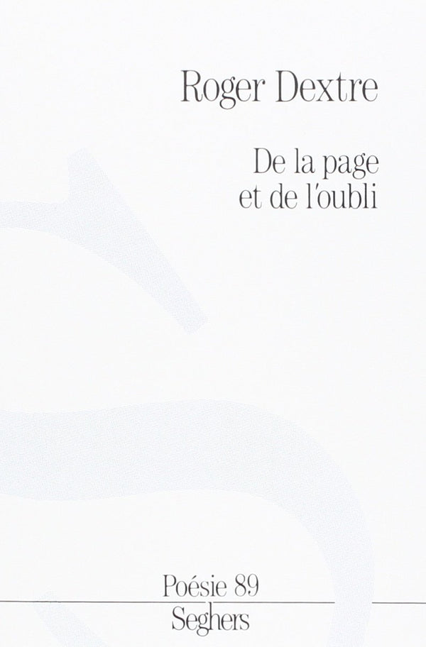 IAD - DE PAGE & OUBLI POESIE