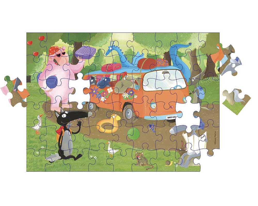 Ma boite puzzle du loup - 54 pieces