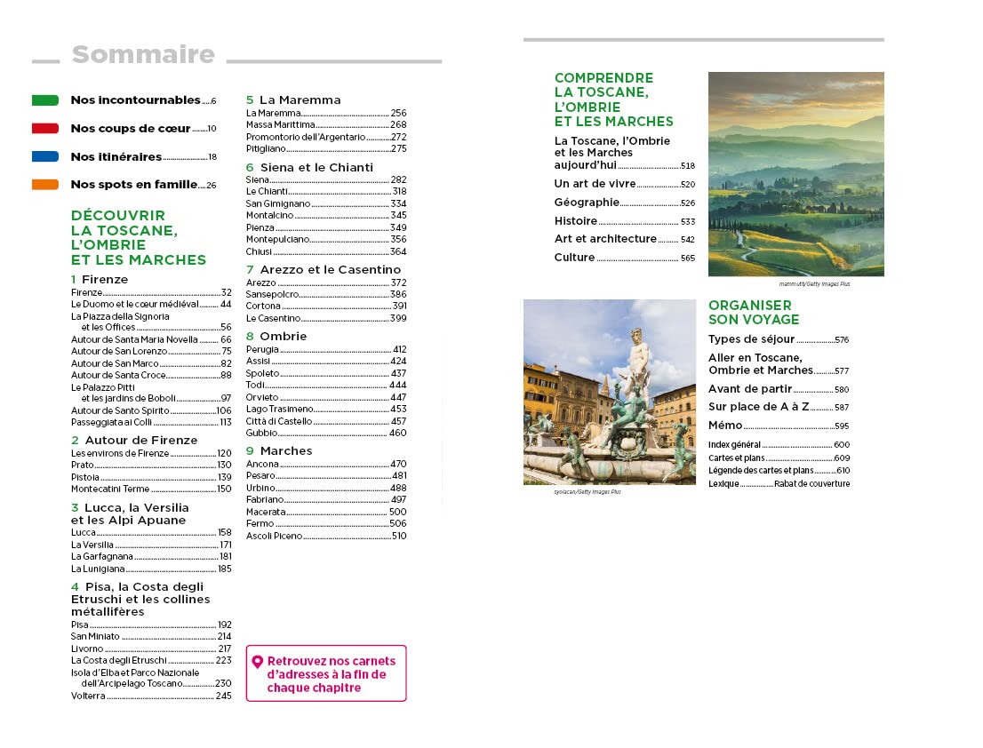 Guide Vert Toscane, Ombrie: Ombrie, Marches