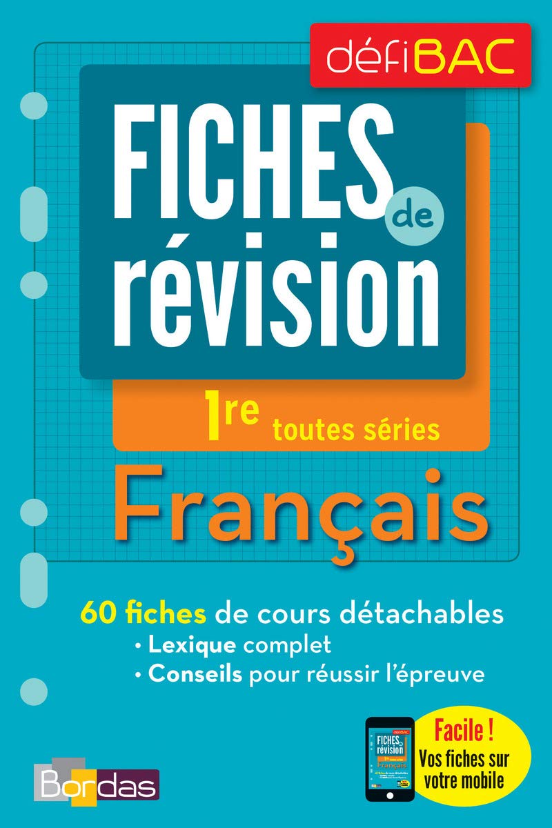 DéfiBac Fiches Français 1res + OFFERT : vos fiches sur votre mobile