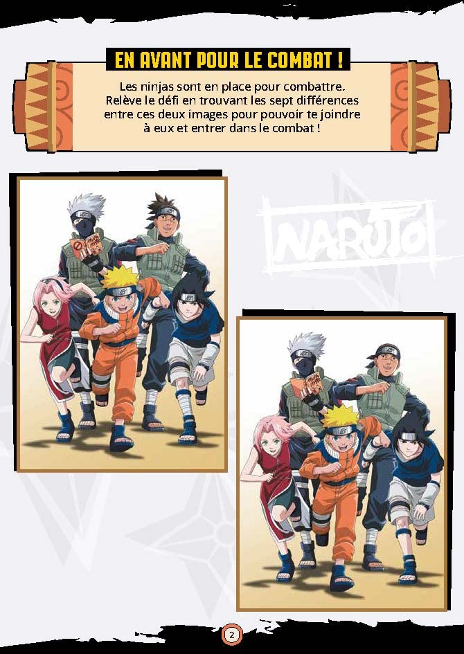 Bloc de jeux Naruto - Le combat des ninjas !