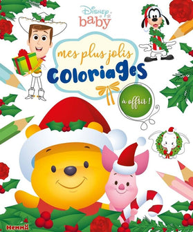 Disney Baby – Mes plus jolis coloriages à offrir – Joyeux Noël ! – Livre de coloriage - Dès 3 ans