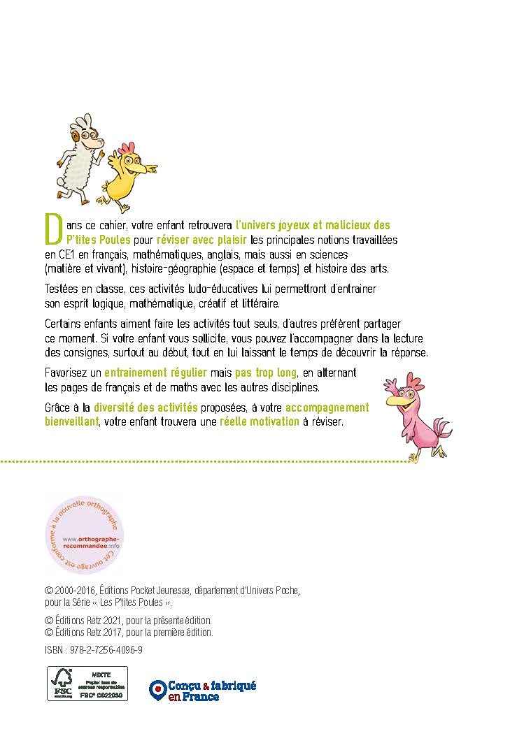 JE REVISE AVEC LES P'TITES POULES 8-9 ANS
