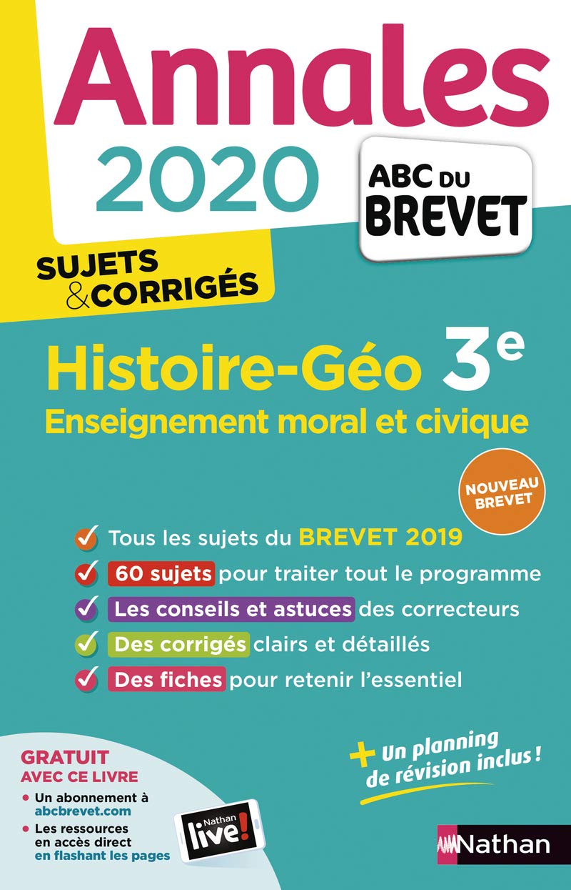 Annales ABC du Brevet 2020 Histoire-Géographie-EMC