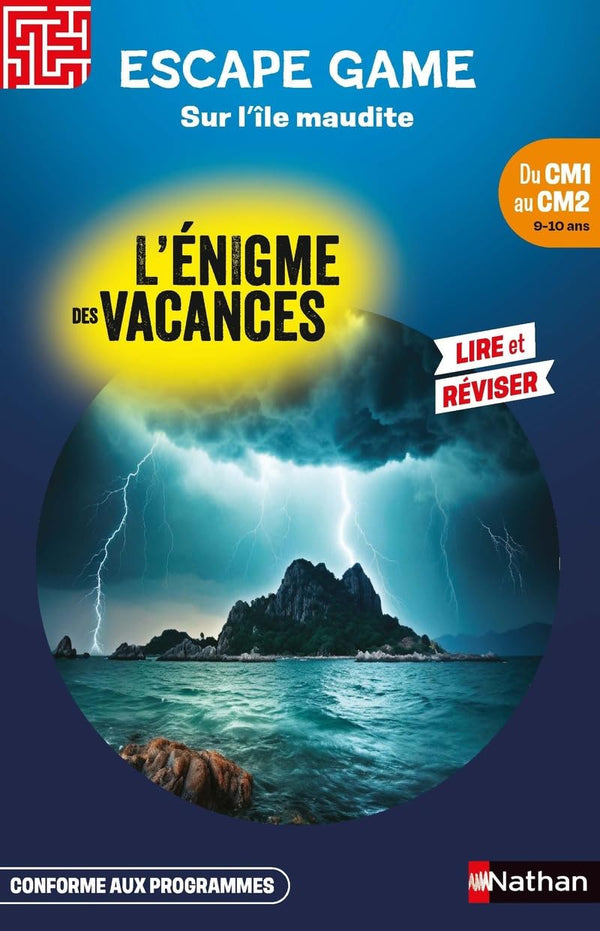 Escape Game du CM1 au CM2 - Sur l'île maudite - L'énigme des vacances - Cahier de vacances
