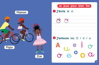 Je rentre en CP - Je déchiffre - Zoé fait du vélo - Dès 5 ans