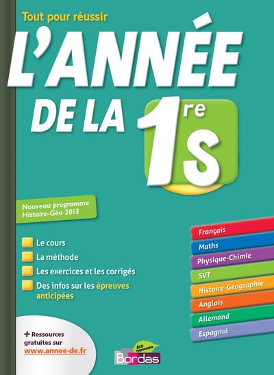 L'année de la 1re S - Toutes les matières