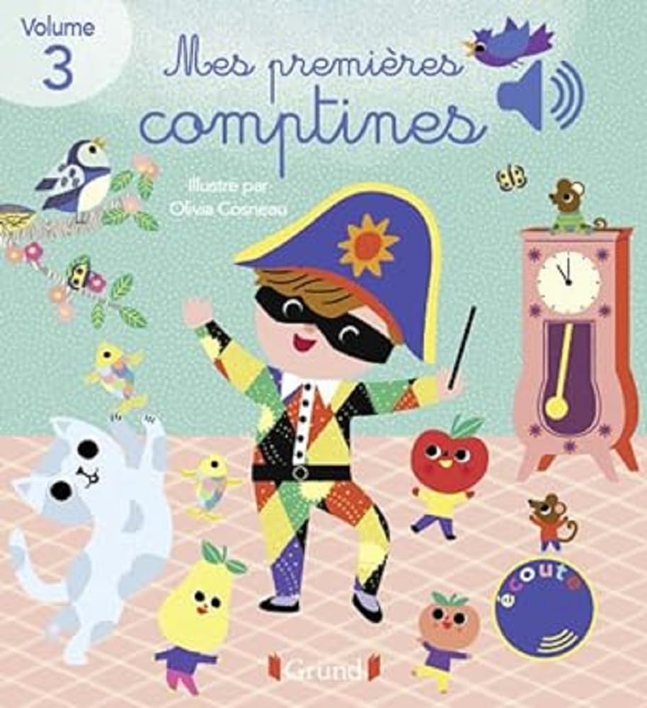 Mes premières comptines Volume 3 Livre sonore et d'éveil avec 6 puces sonores Bébé dès 6 mois (3)