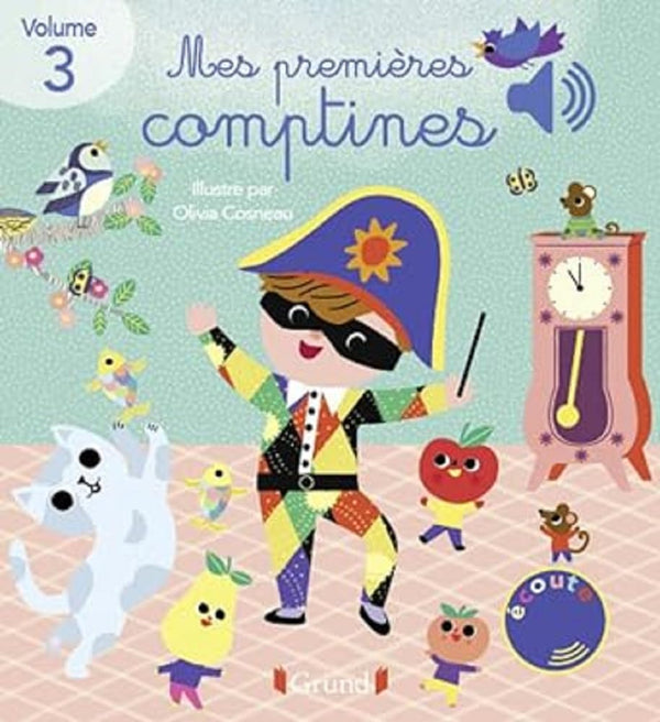 Mes premières comptines Volume 3 Livre sonore et d'éveil avec 6 puces sonores Bébé dès 6 mois (3)