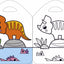 Coloriages Les crayons de couleurs - Les dinosaures - Dès 3 ans