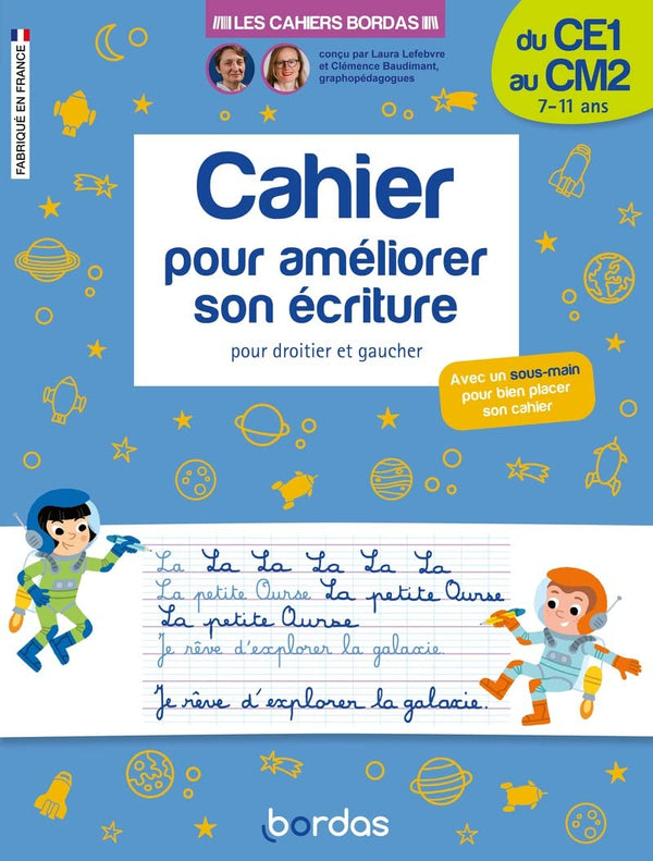Cahier pour améliorer son écriture - du CE1 au CM2