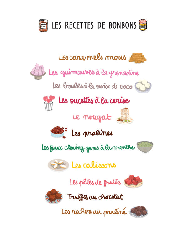C’est délicieux ! Les bonbons et les petits gâteaux
