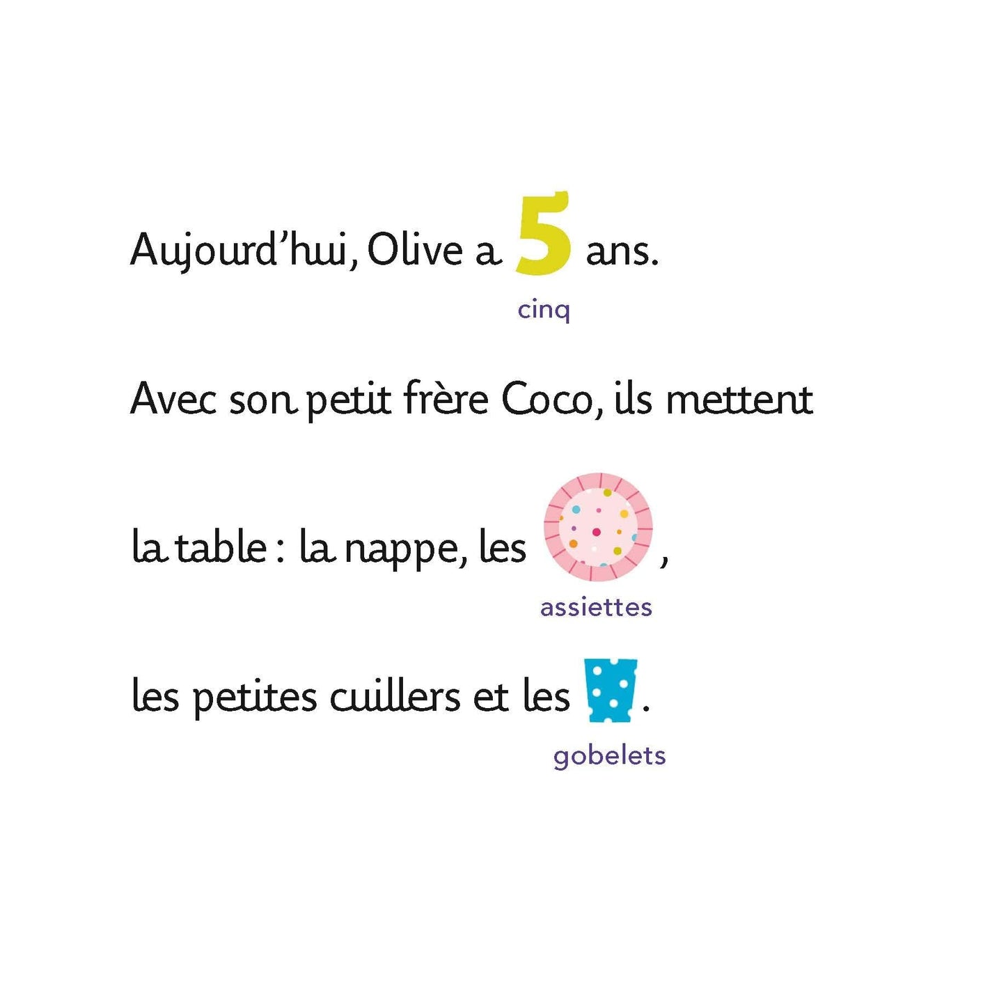 J'apprends à lire avec Olive - Olive fête son anniversaire