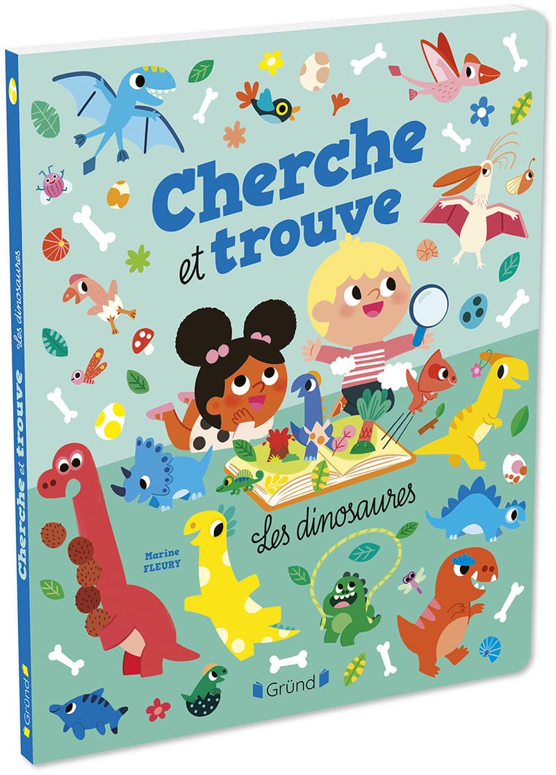 Cherche et trouve : Les dinosaures – Album tout-carton – À partir de 3 ans