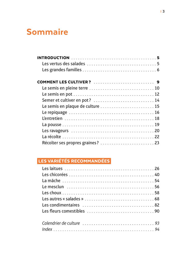 Salades - Tous les types de salades & comment les cultiver