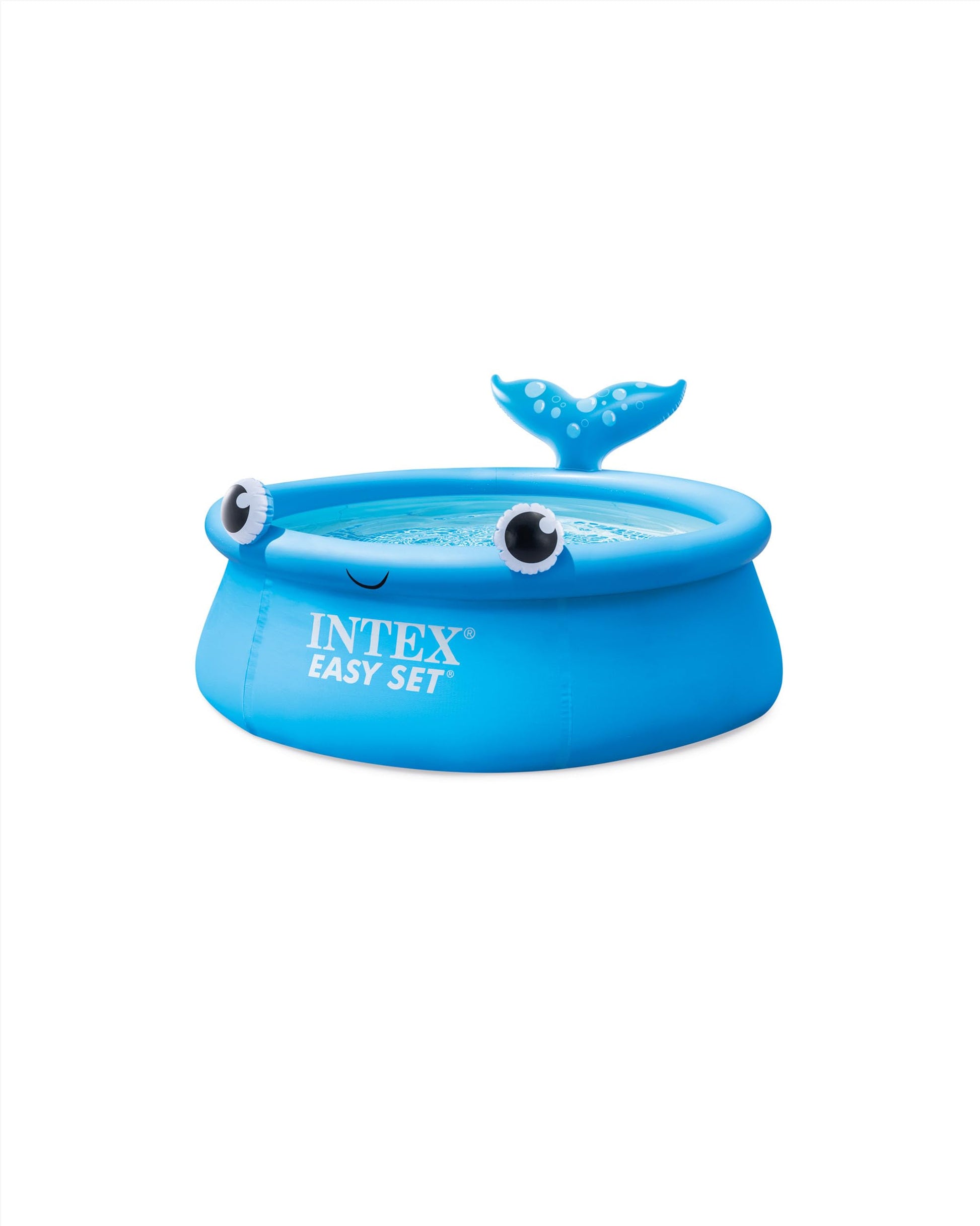 INTEX 26102EH Jolly Whale Easy Set Piscine gonflable : 1,8 m x 50,8 cm – Matériau résistant aux perforations – Gonflage rapide – Capacité de 700 litres – Profondeur d'eau de 40,6 cm