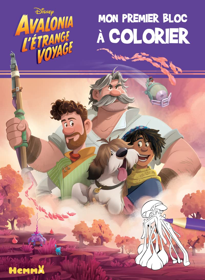 Disney Avalonia l'étrange voyage – Mon premier bloc à colorier – Livre de coloriage – Dès 3 ans