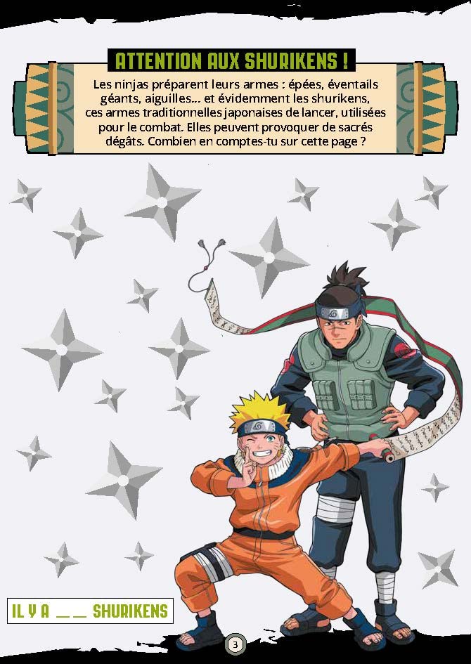 Bloc de jeux Naruto - Le combat des ninjas !