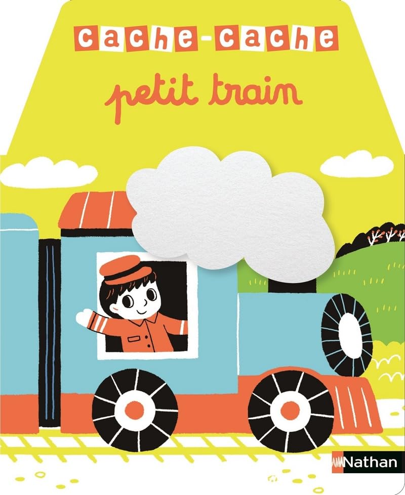 Cache-cache - Petit train - Livre à toucher dès 6 mois