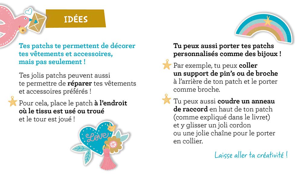 Mon superbe bijou - mon superbe bijou - mes 3 patchs thermocollants