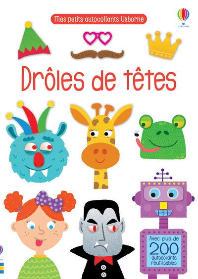 Drôles de têtes - Mes petits autocollants Usborne