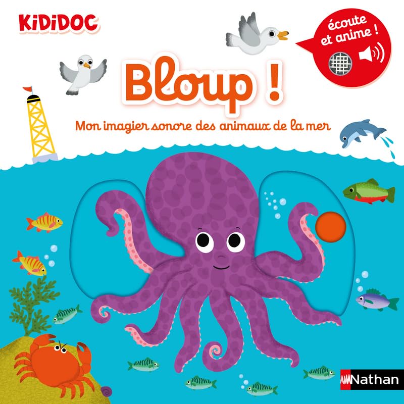 Bloup ! Mon imagier sonore des animaux de la mer - Dès 1 an (09)