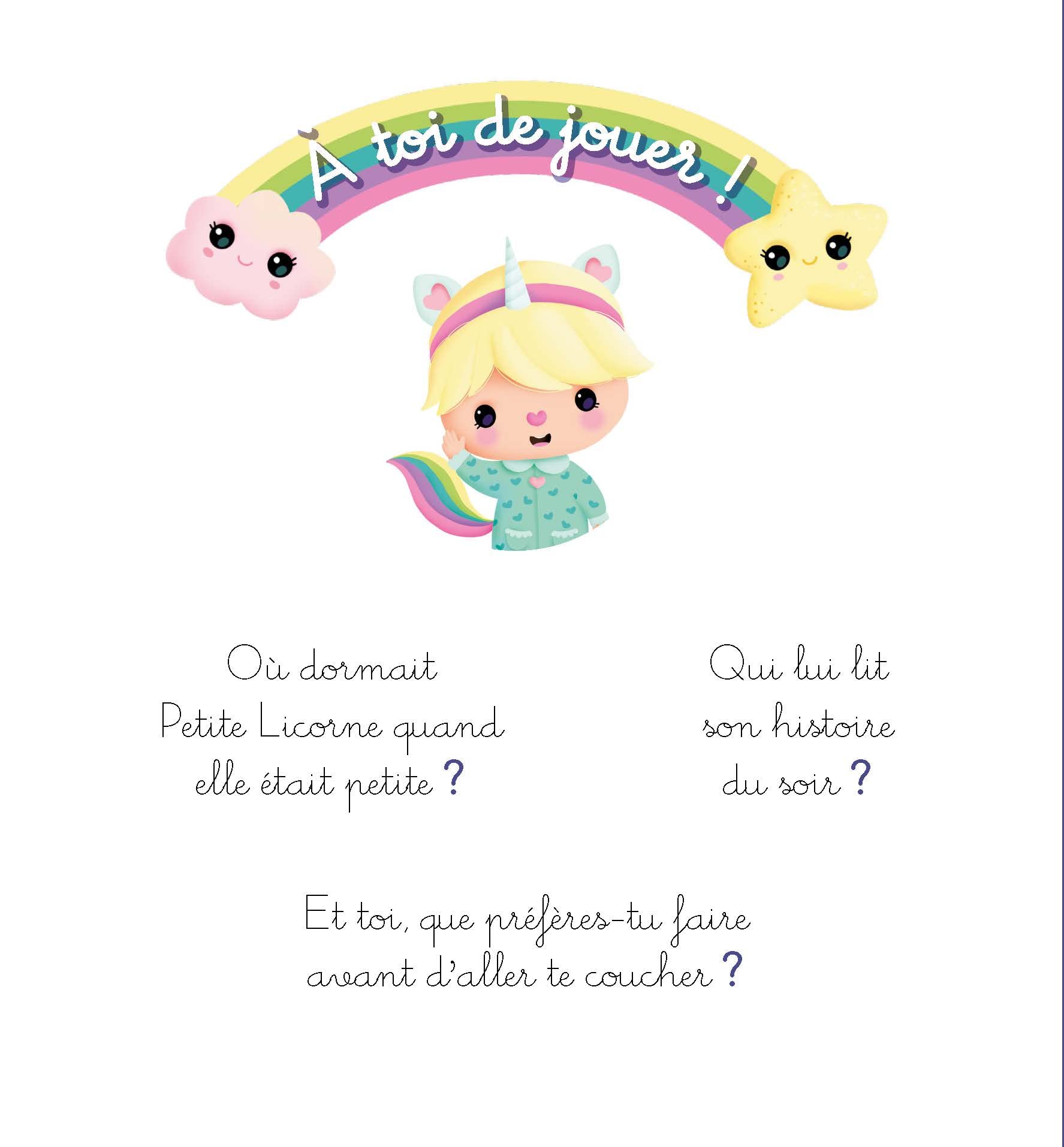 Petite licorne va se coucher