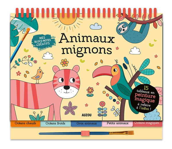 ANIMAUX MIGNONS: 15 TABLEAUX EN PEINTURE MAGIQUE À REFAIRE À L'INFINI