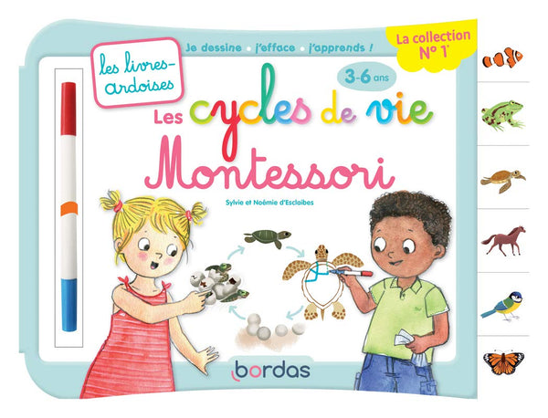 Les livres-ardoises - Les Cycles de vie Montessori