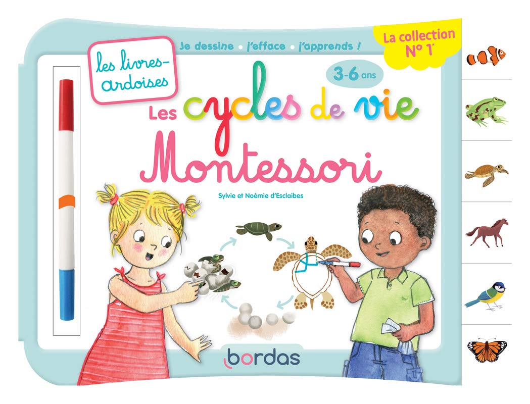 Les livres-ardoises - Les Cycles de vie Montessori