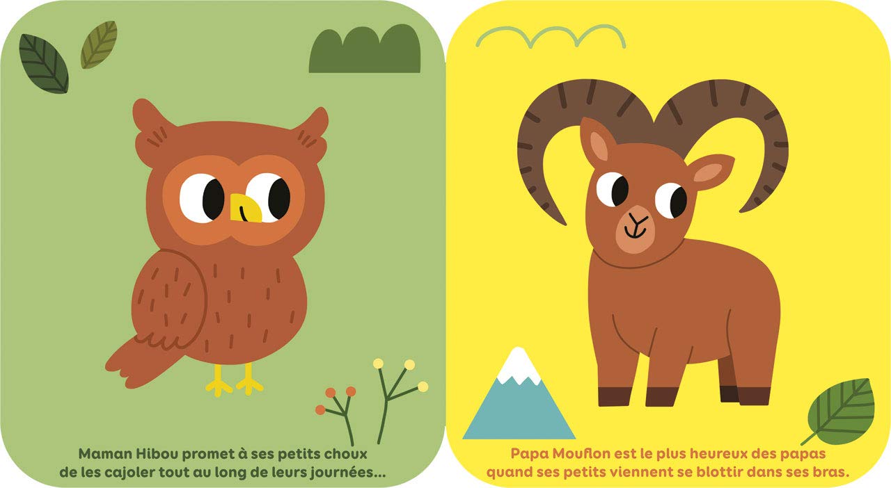 Autocollants câlins: Les animaux de la montagne - Dès 18 mois
