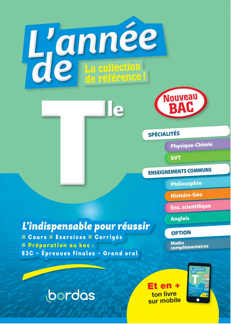 L'Année de Tle Spécialités Physique-Chimie SVT - Tout-en-un