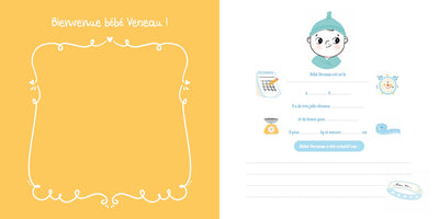 Bébé Verseau - Livre de naissance et des premières fois