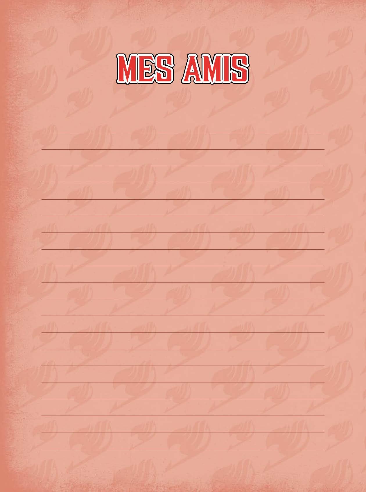 Carnet secret - Fairy Tail