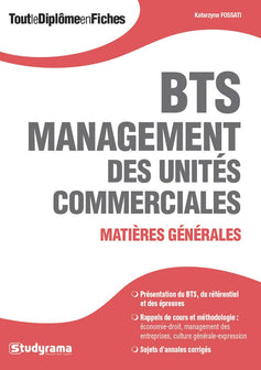 BTS Management des unités commerciales: Matières générales