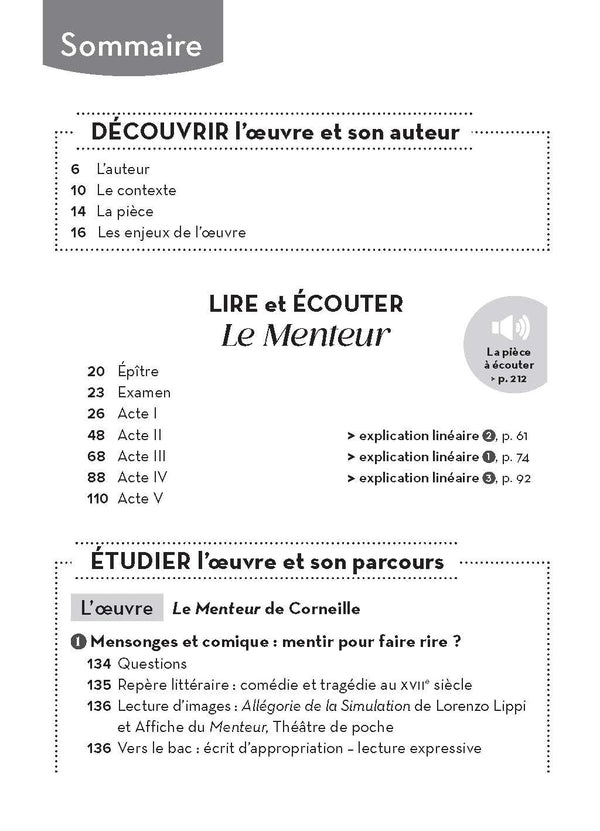 Le Menteur - Bac Français 1re 2025 - Classiques et Patrimoine: Oeuvre au programme - 1re voies générale et technologique, parcours : mensonge et comédie