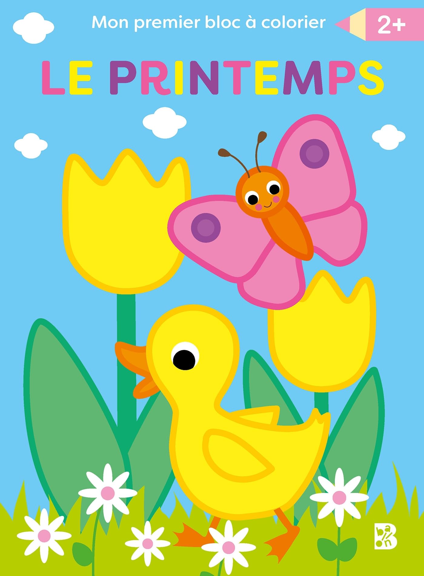 Mon premier bloc à colorier : Le printemps